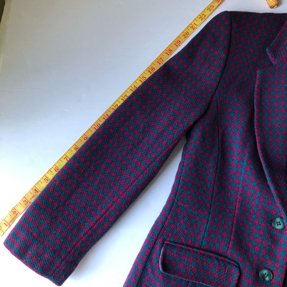 SOLD | Pendleton Wool Houndstooth Blazer Jacket - Picture 11 of 12